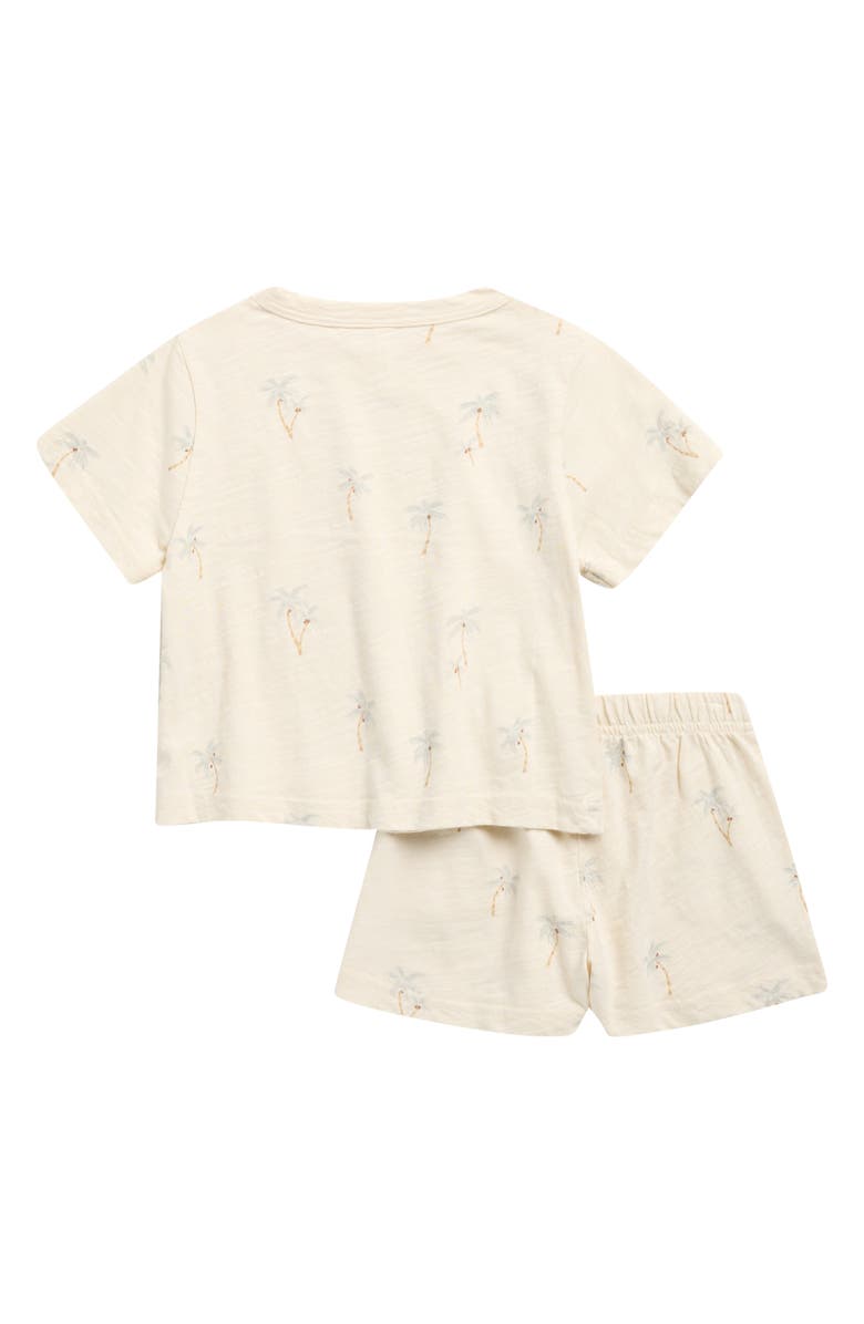 Rylee + Cru Palms Shirt & Bloomers Set, Alternate, color, Natural