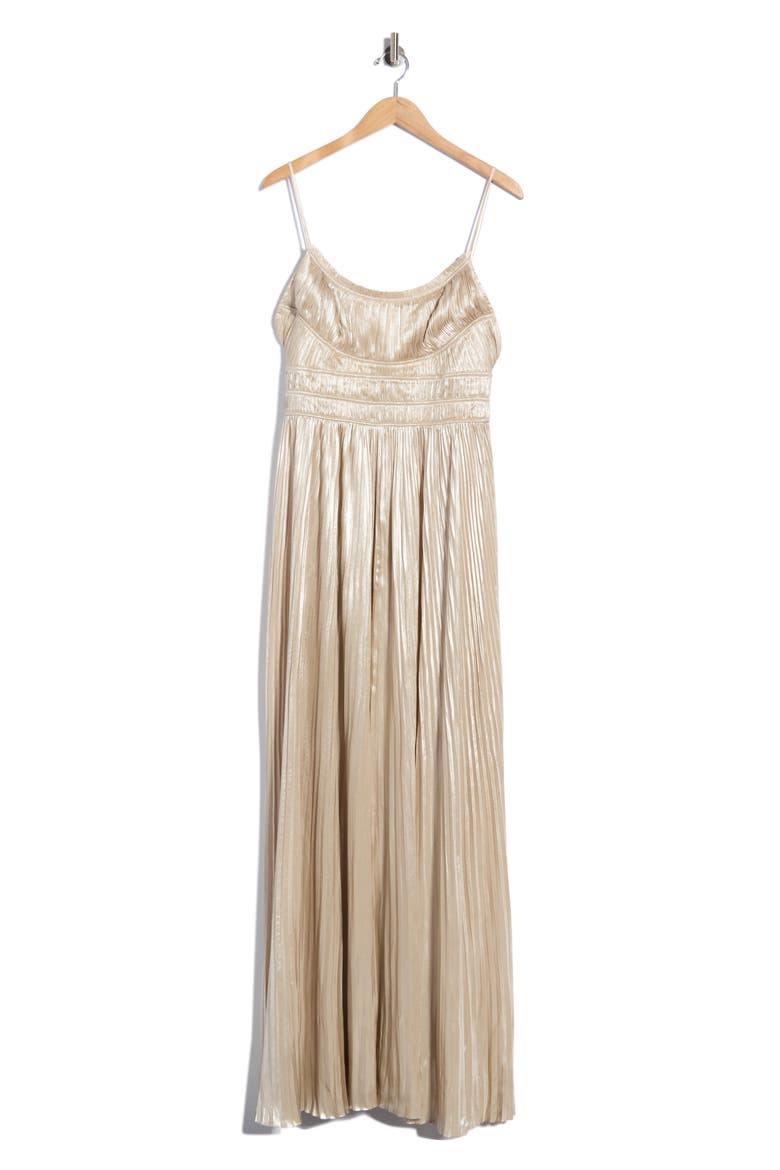Reine Pleated Gown, Main, color, OPAL