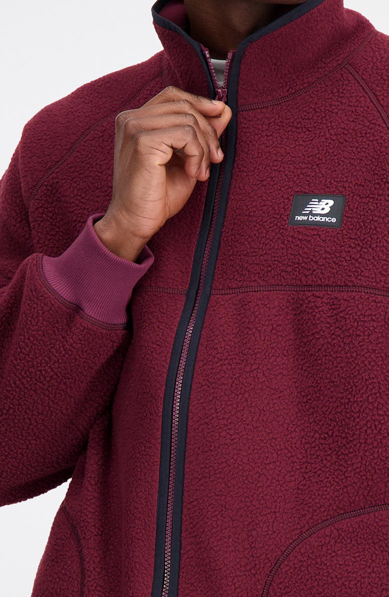 New Balance Athletics Recycled Polyester Polar Fleece Jacket, Alternate, color, 
