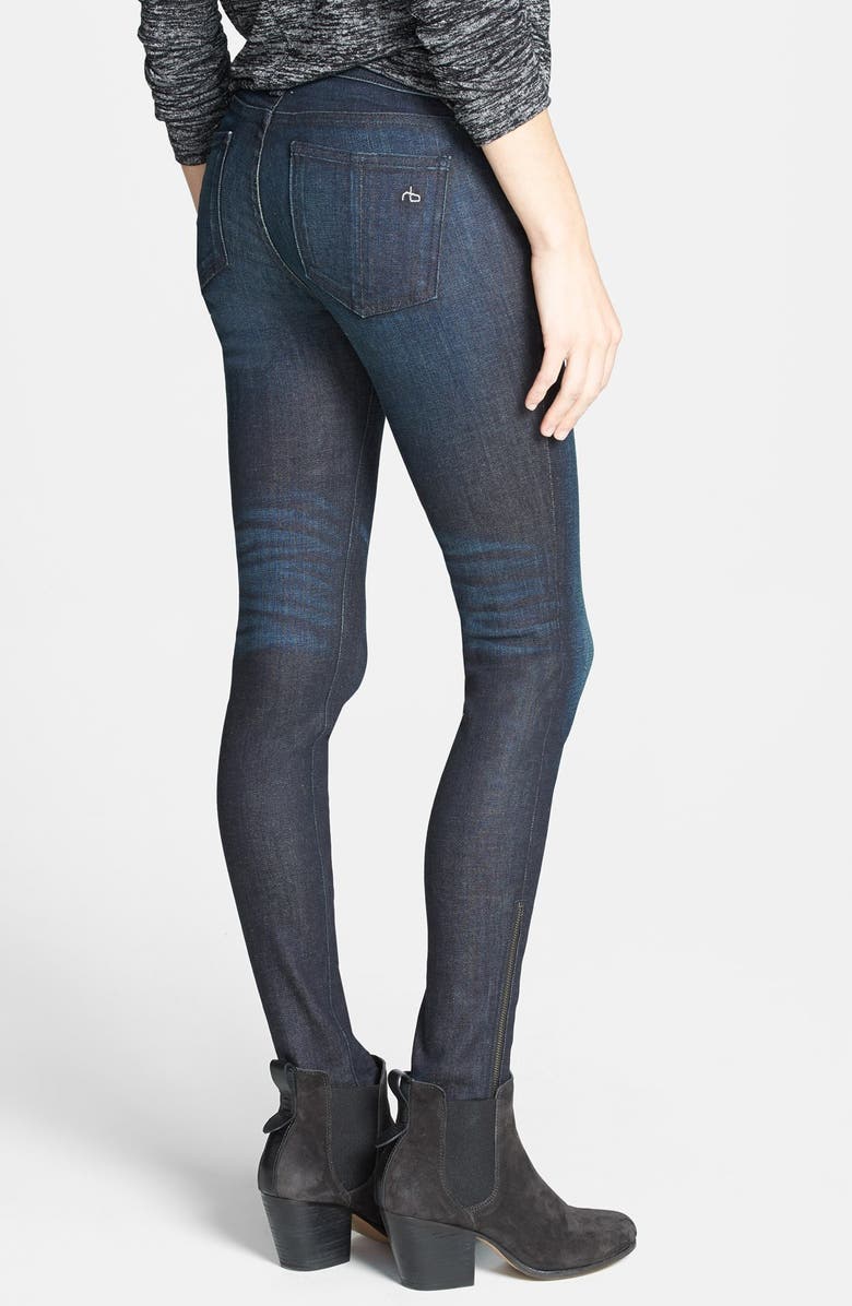 rag & bone/JEAN Zip Detail Skinny Jeans, Alternate, color,