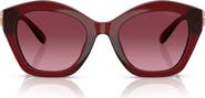 COACH 57mm Irregular Round Sunglasses