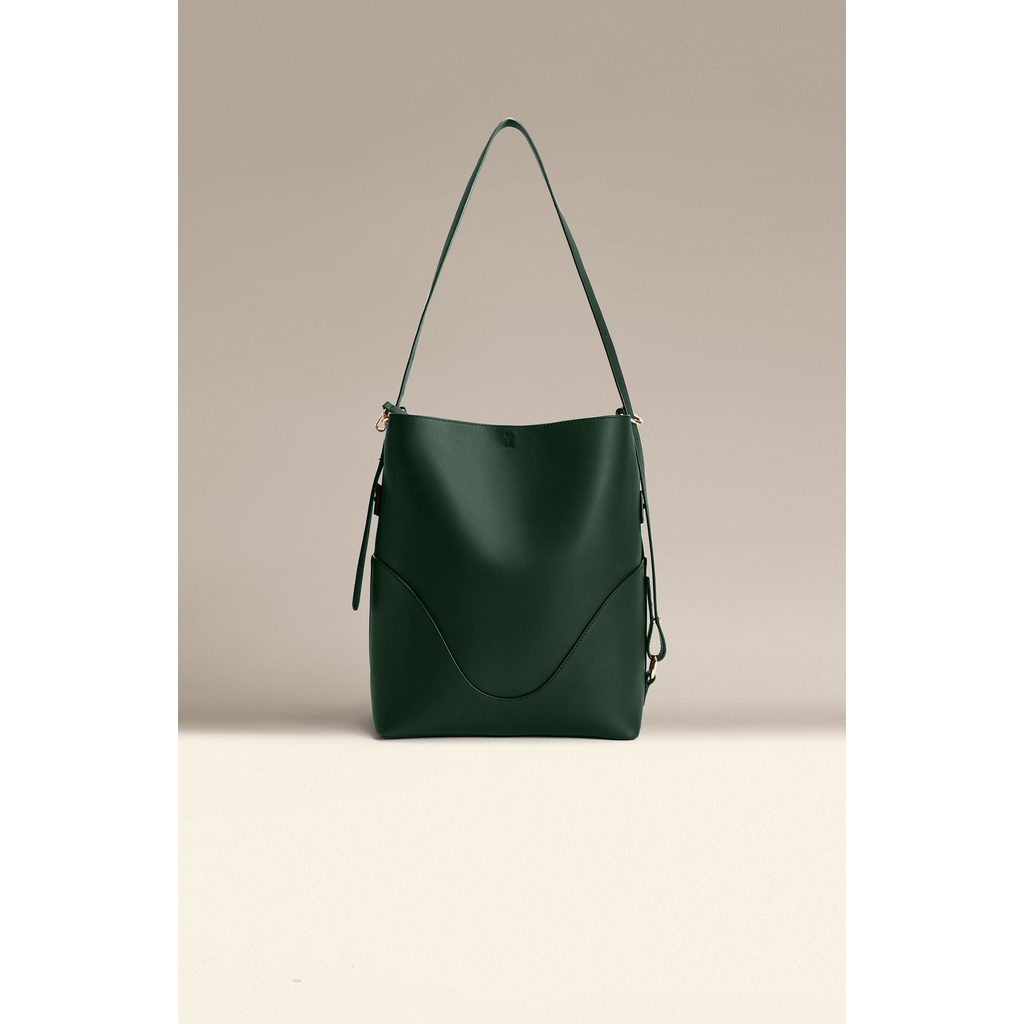 Oleada Official Marina Soft Bucket Bag In Green