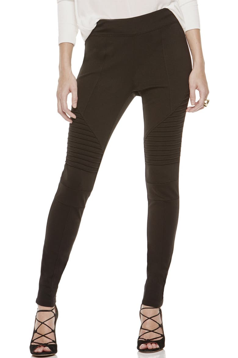 Two by Vince Camuto Ponte Leggings, Main, color, RICH BLACK