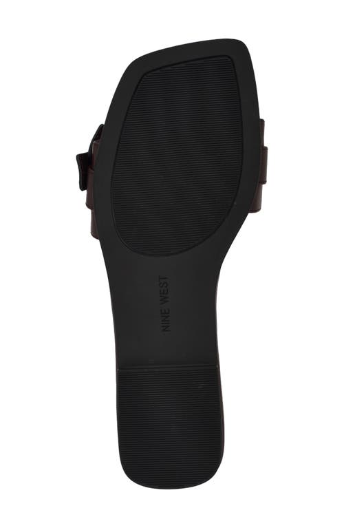 Nine West Missj Slide Sandal In Brown