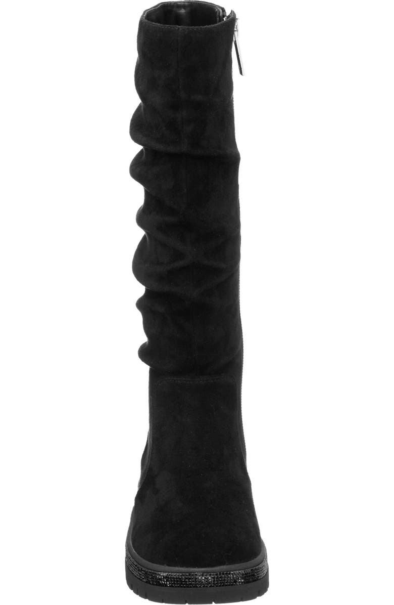 Nina Kids' Francyn Boot, Alternate, color, Black Microsuede