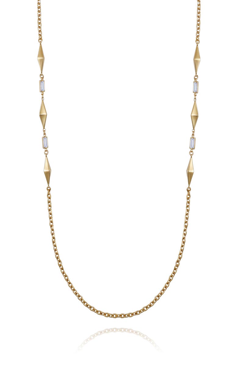Vince Camuto Station Chain Necklace, Main, color, Gold