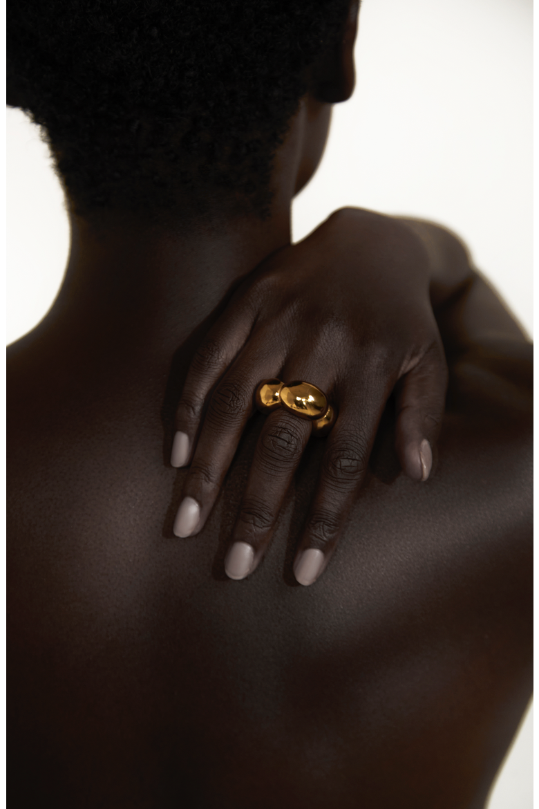 Aurelia Sculptural Ring, Alternate, color, Gold
