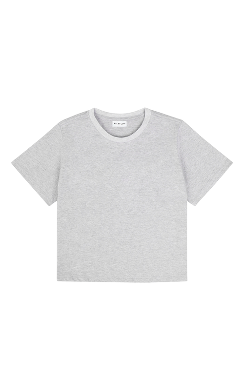 All My Love Hunter Top In Light Heather Grey