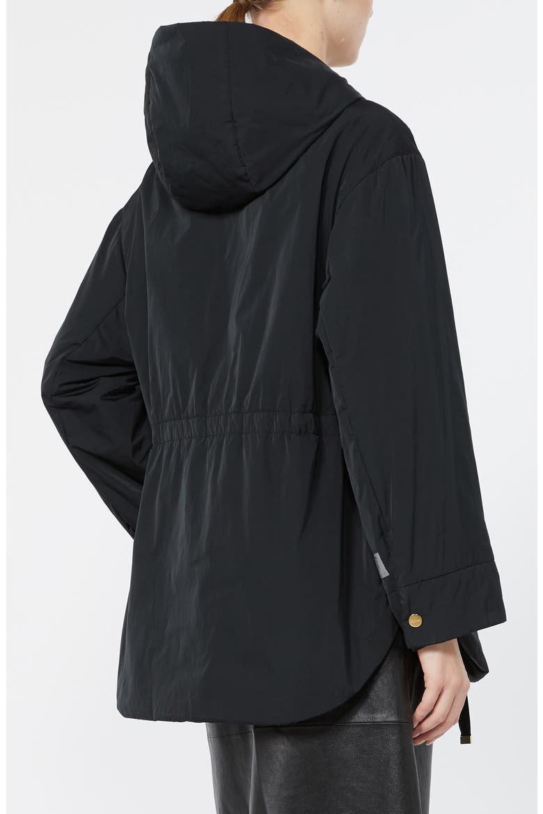 Charme Water Repellent Hooded Jacket, Alternate, color, BLACK