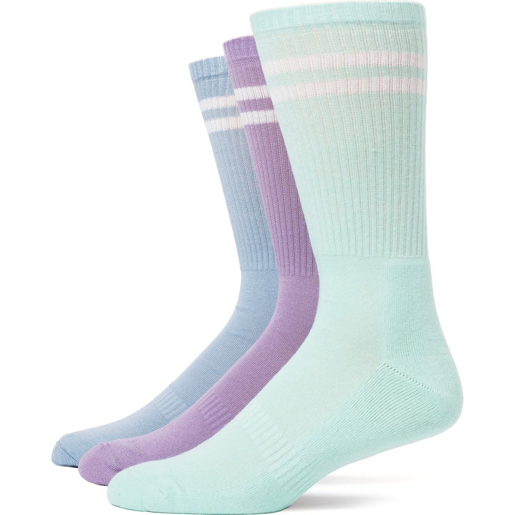 Lorenzo Uomo Assorted 3-pack Crew Socks In Multi