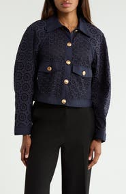 3.1 Phillip Lim Broderie Anglaise Eyelet Jacket