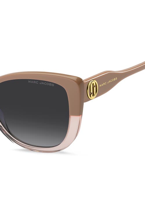 Marc Jacobs 55mm Gradient Cat Eye Sunglasses In Brown