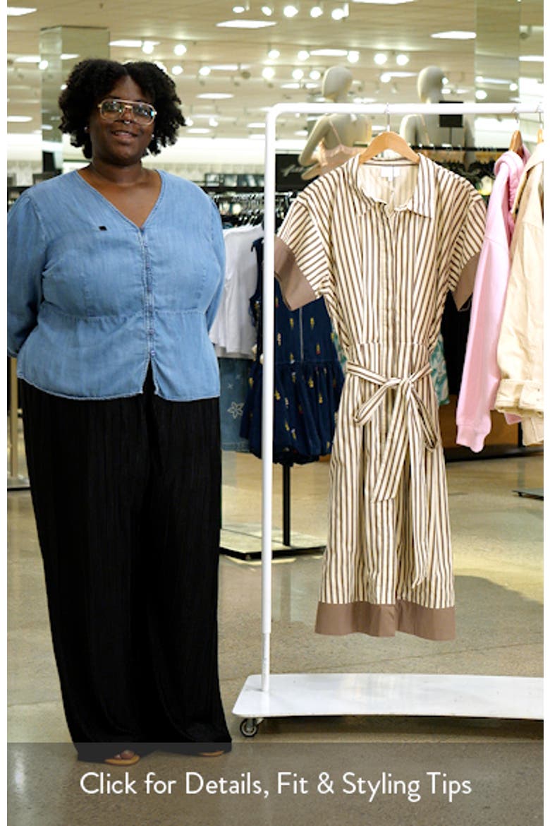 Stripe Midi Shirtdress video