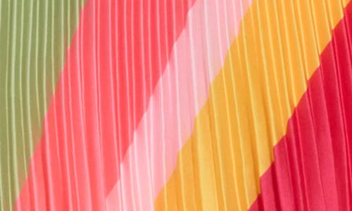 Ramy Brook Beatrice Pleat Midi Skirt In Multi