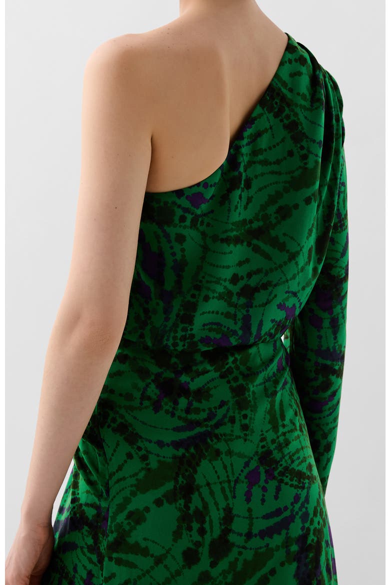 Fire Print Shirt, Alternate, color, Green