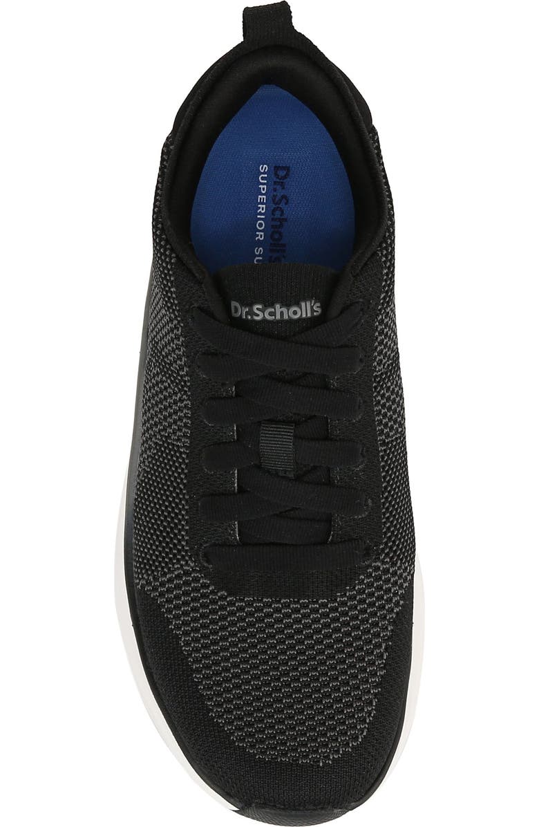 Dr. Scholl's Feel Support Knit Lace-Up Sneaker (Women) - Wide Width Available, Alternate, color, Black