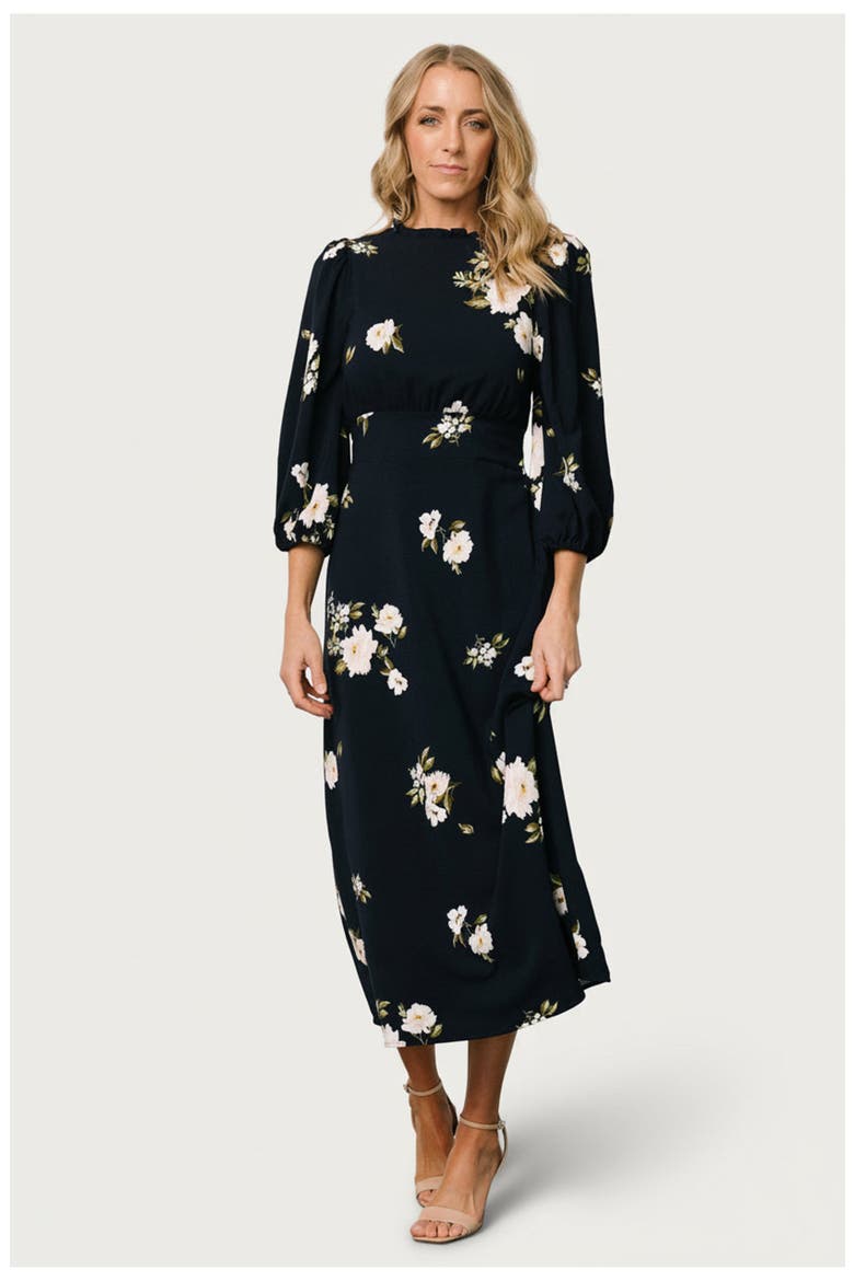 Karalie Maxi Dress, Main, color, Navy Floral