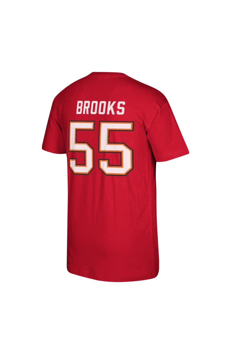 Mitchell & Ness Men's Mitchell & Ness Derrick Brooks Red Tampa Bay Buccaneers Retired Player Logo Name & Number T-Shirt, Alternate, color, 