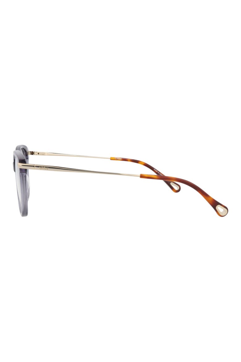 50mm Cat Eye Optical Glasses, Alternate, color, BLUE GOLD TRANSPARENT