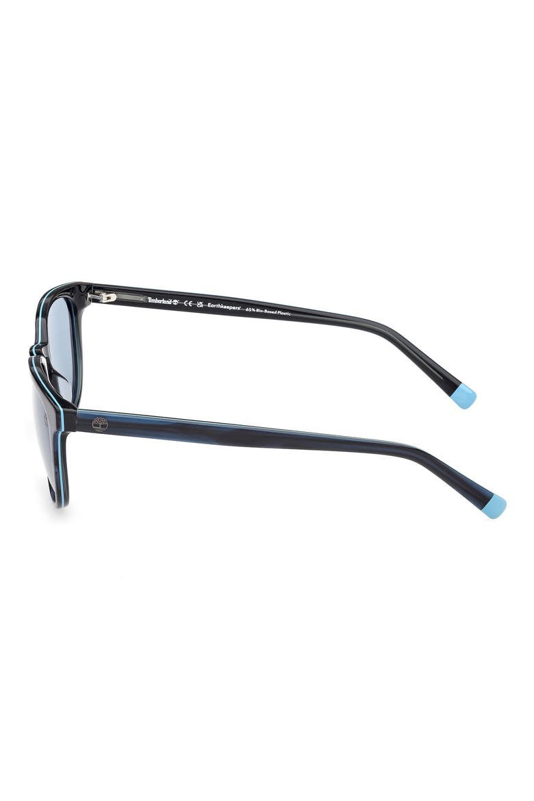 55mm Sunglasses, Alternate, color, COLOURED HORN / SMOKE