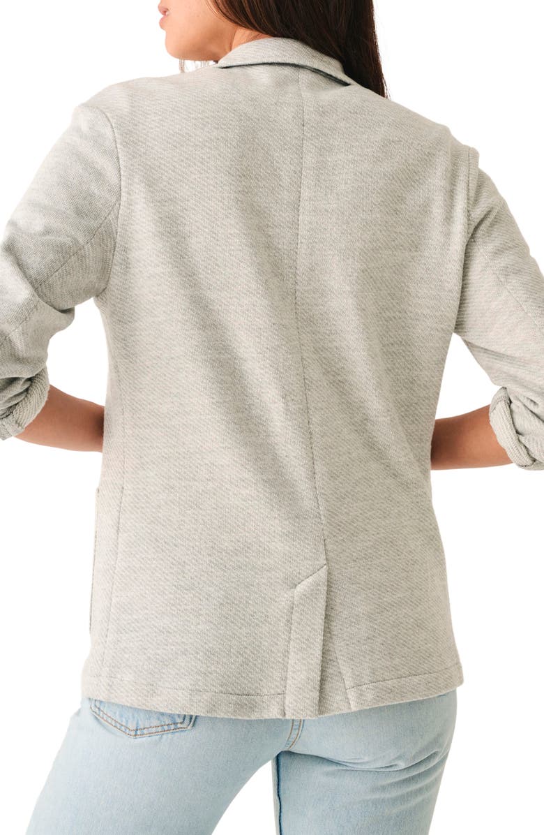 Faherty Inlet Cotton Blend Knit Blazer, Alternate, color, Heather Grey