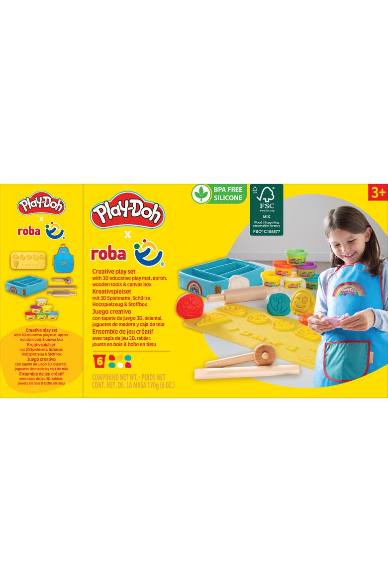 Creative Set 6 Colors, Storage Box, Apron, Tools, 3D Mat, Alternate, color, Multicolored