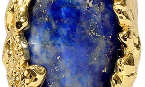 Alexis Bittar Brut Lapis Lever Back Drop Earrings In Gold