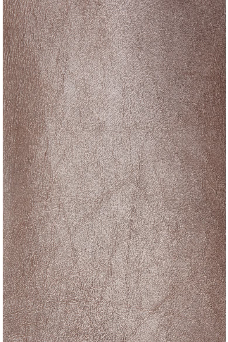 Aisling Lambskin Leather Moto Jacket, Alternate, color, BROWNSTONE