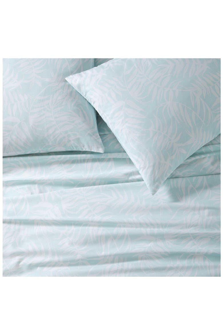 Art of Palms Comforter Set, Alternate, color, BLUE LAGOON