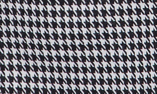 Ookie & Lala Houndstooth Double Breasted Blazer In Black