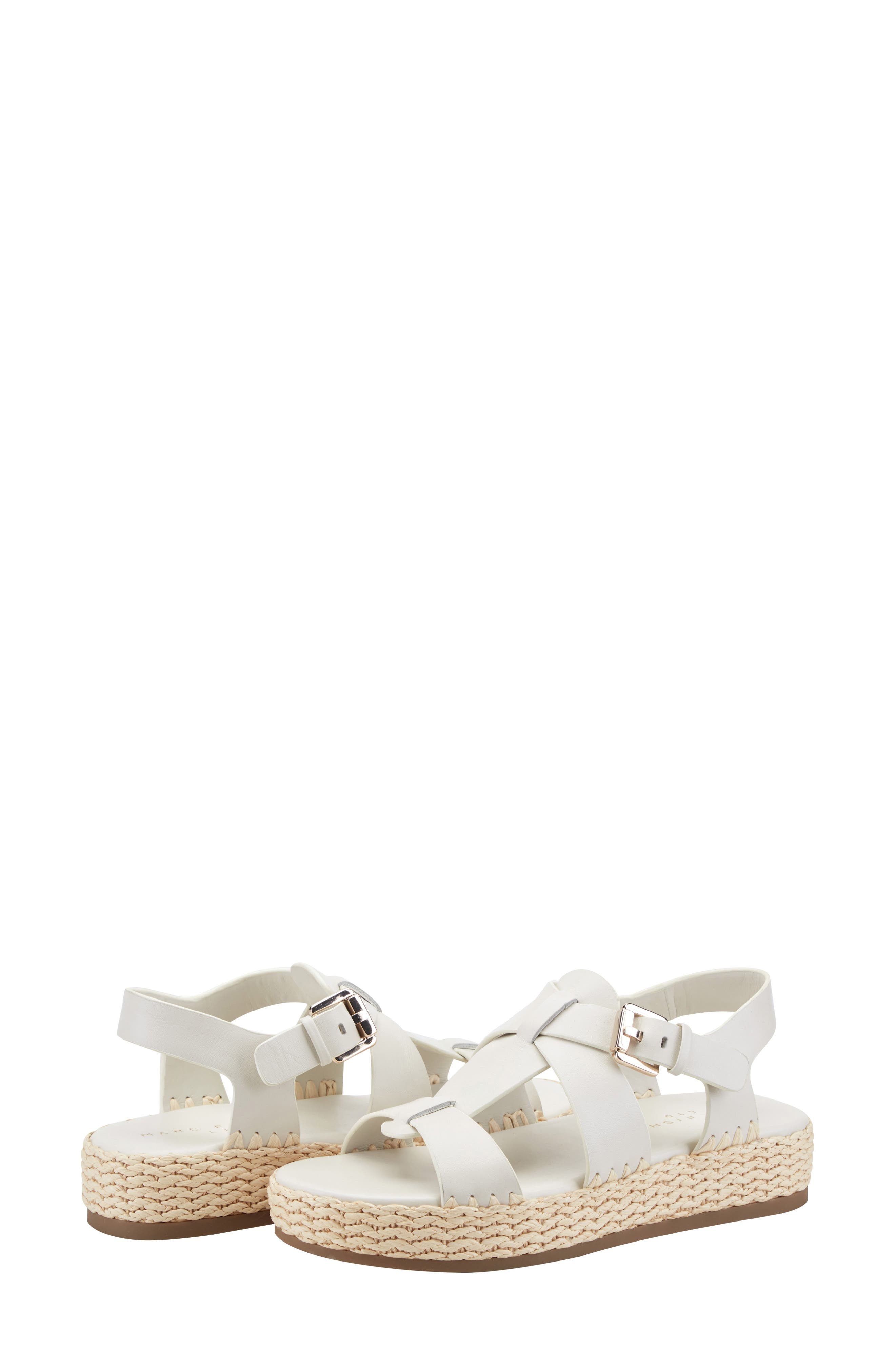 Marc Fisher LTD Elissa Platform Sandal, Alternate, color, Ivory