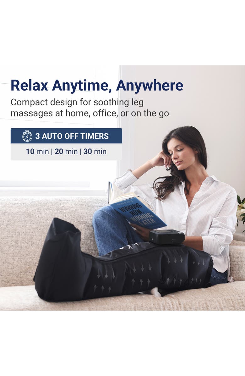 MIKO Compression Massager with Advanced Airbag Technology, 2-Pack Aero, Alternate, color, Black