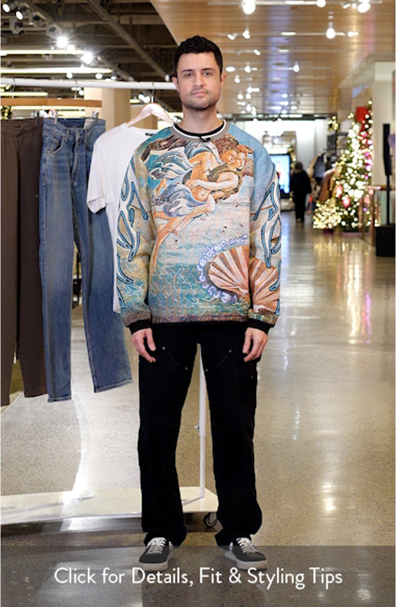 Birth of Venus Jacquard Sweatshirt, sales video thumbnail