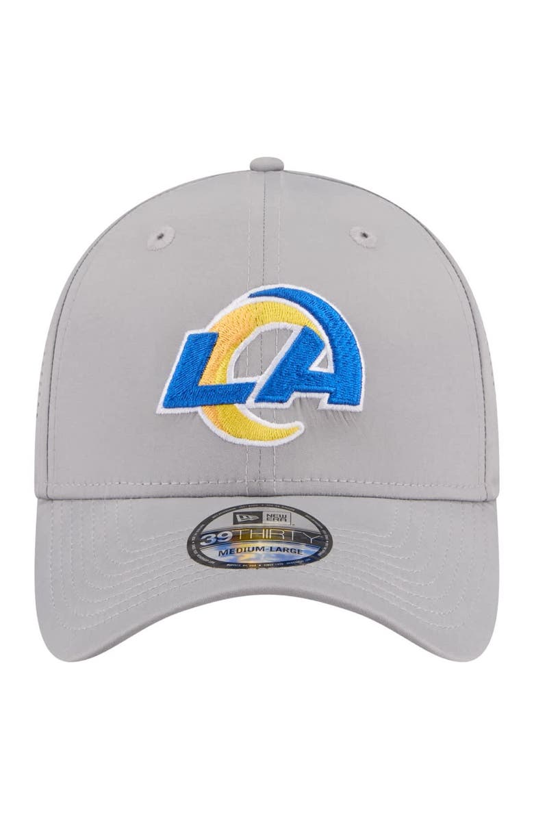 New Era Men's New Era Gray Los Angeles Rams Perforated 39THIRTY Flex Hat, Alternate, color, Gray