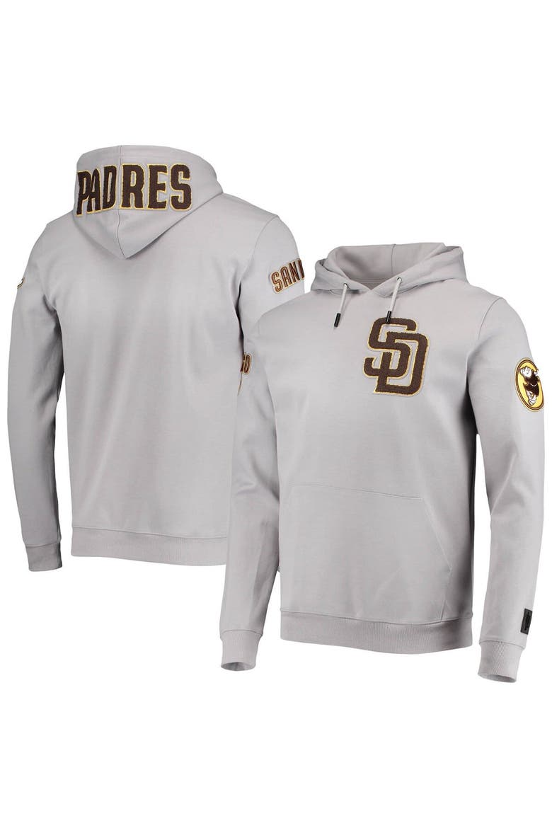 Men's Pro Standard Gray San Diego Padres Team Logo Pullover Hoodie, Main, color, Gray