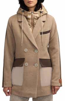 Scotch & Soda Nissa Water Repellent Peacoat with Removable Bib