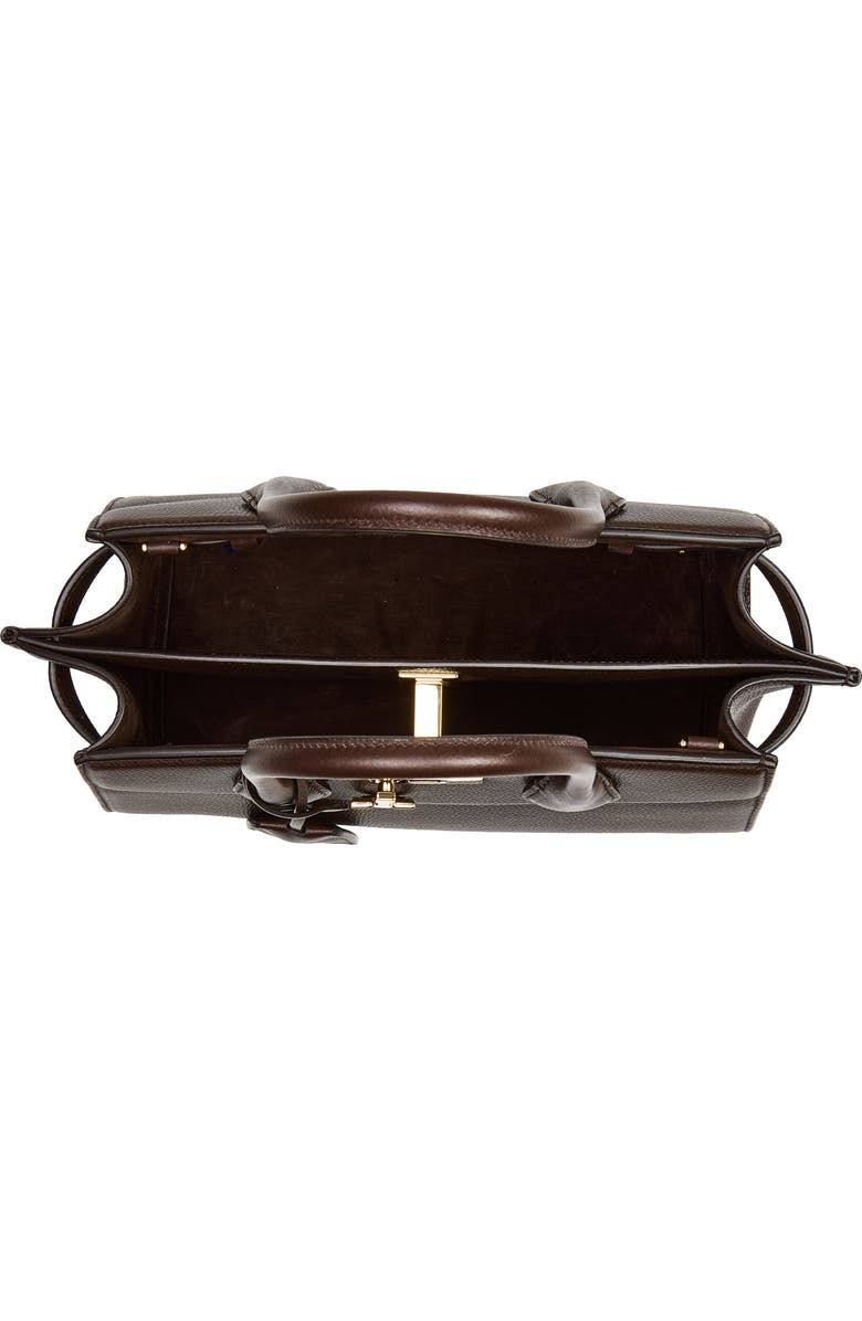 FERRAGAMO Small The Studio Soft Leather Top Handle Bag, Alternate, color, Testa Di Moro
