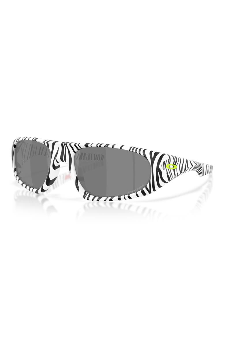 Gender Inclusive Neoforma 60mm Oval Sunglasses, Alternate, color, WHITE BENGAL / PRIZM BLACK