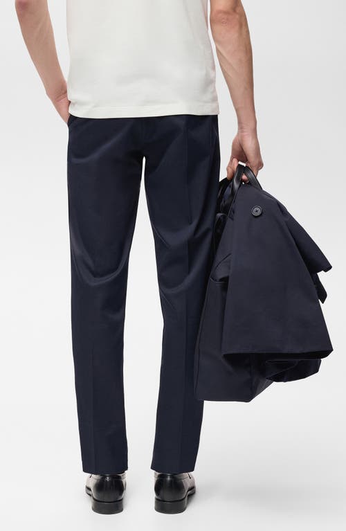 Mango Dublino Slim Fit Twill Chinos In Blue