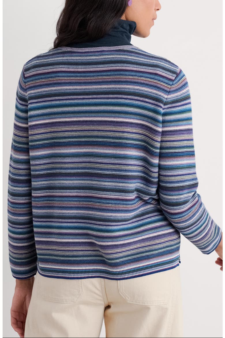 Makers Rib Organic & Recycled Cotton Sweater, Alternate, color, RIPPLE MARKS GRAPE THISTLE MIX
