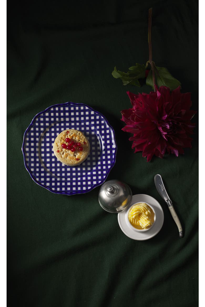 Beatrix 9'' Dessert Plate Set of 4, Alternate, color, Blue/Cream