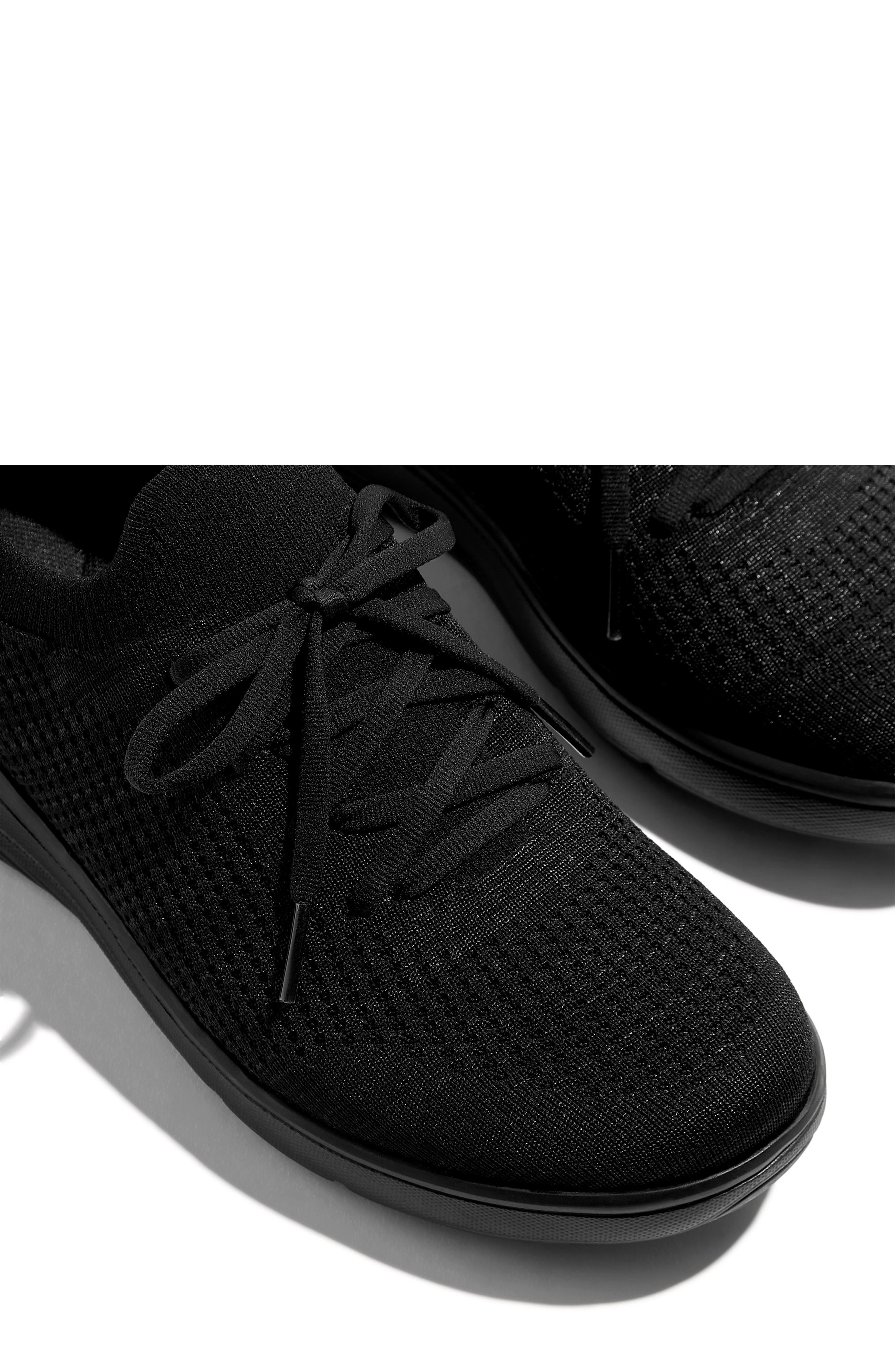 SUPER-Q Knit Sneaker, Alternate, color, ALL BLACK