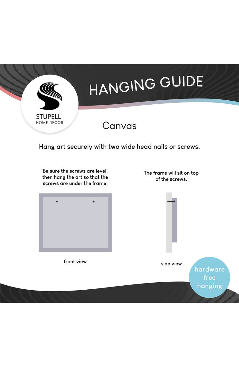 Stupell Industries Cosmo Bow Framed Canvas Wall Art, Alternate, color, Pink