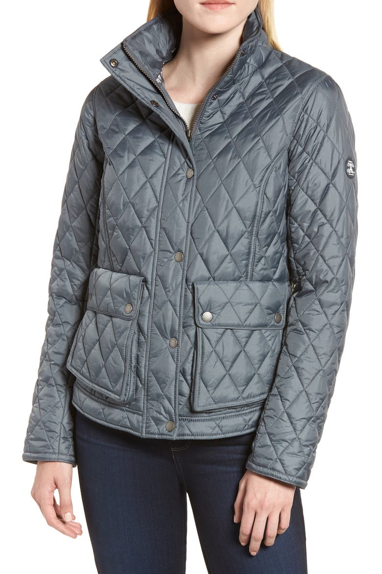 Fairway Quilted Jacket, Alternate, color, WASHED CHARCOAL