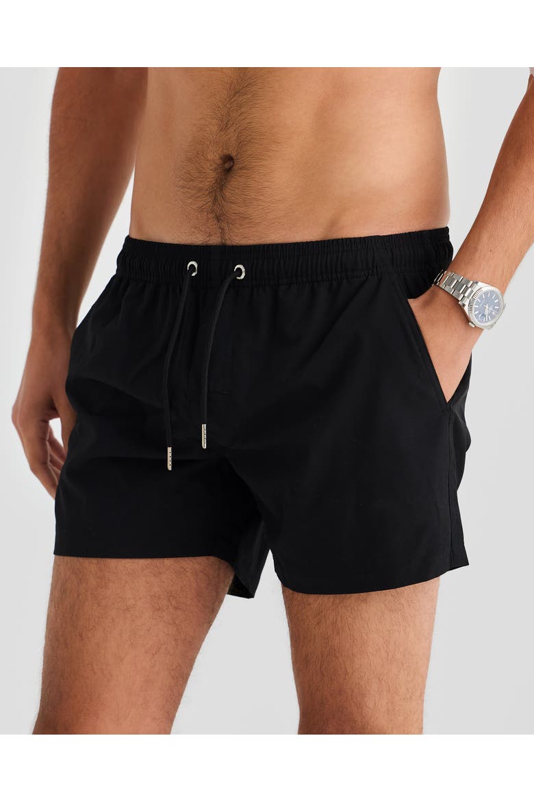 Bari Stretch Swim Short, Alternate, color, Black