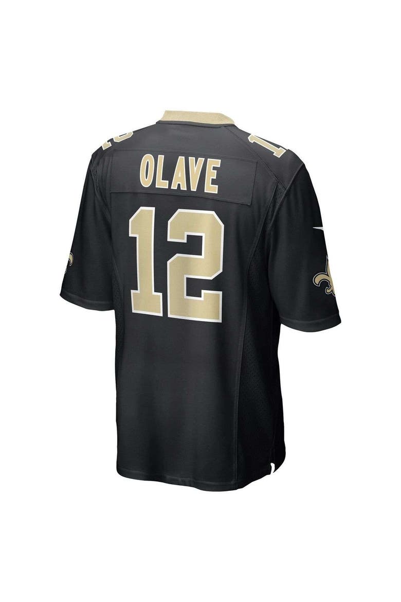 Men's Nike Chris Olave Black New Orleans Saints Player Game Jersey, Alternate, color, Black