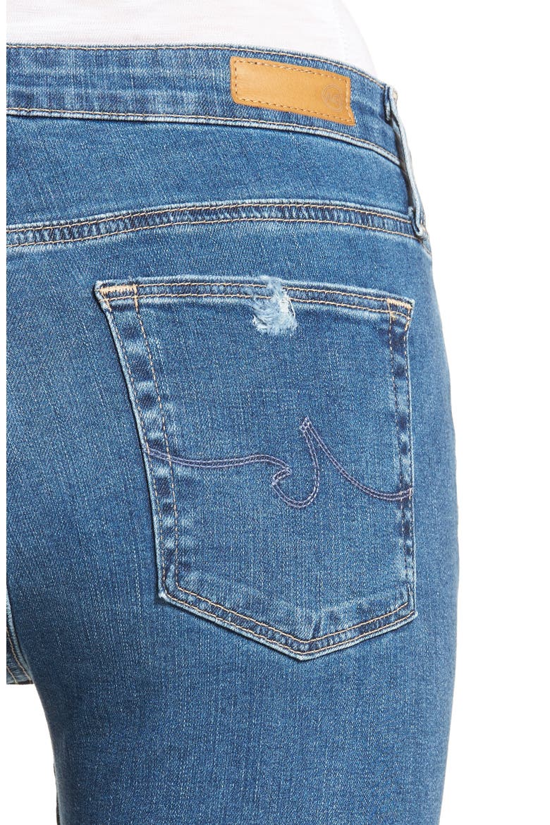 The Farrah High Waist Ankle Skinny Jeans, Alternate, color, INTERIM DESTROYED