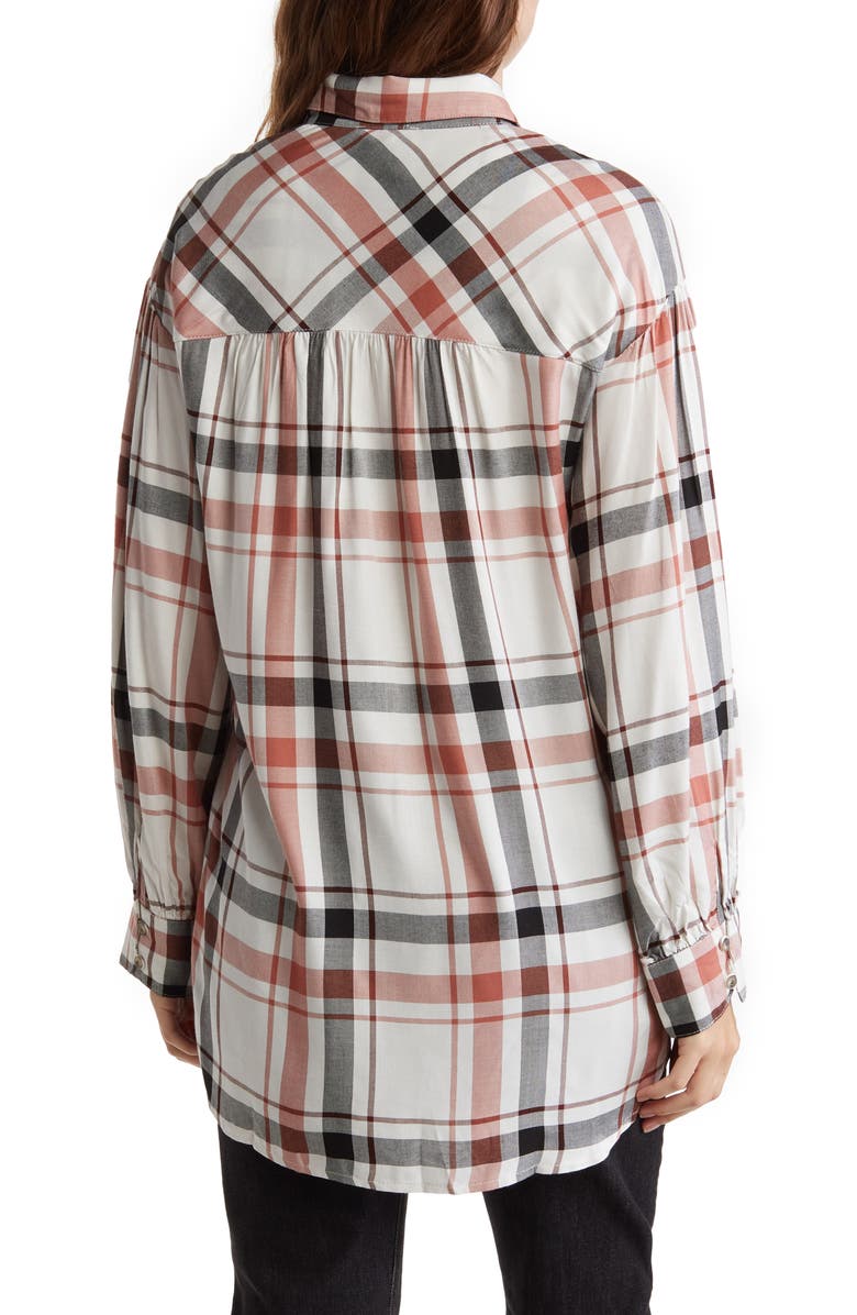COMO VINTAGE Plaid Tunic Top, Alternate, color, 