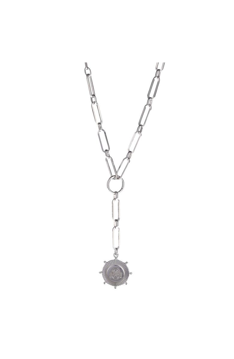 EMERSON STREET Ohio State Buckeyes Gouda Necklace, Main, color, Silver