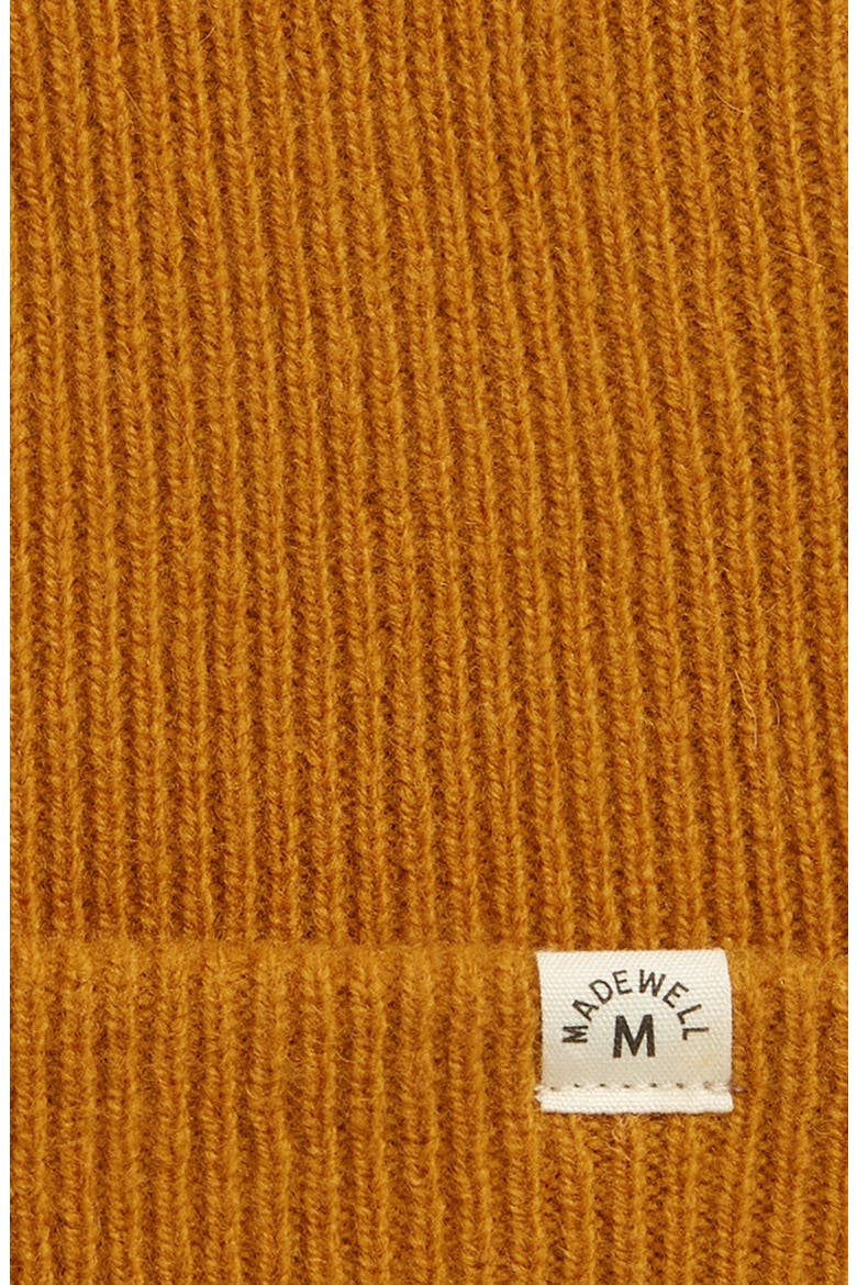 Merino Ribbed Beanie, Alternate, color, VINTAGE GOLD